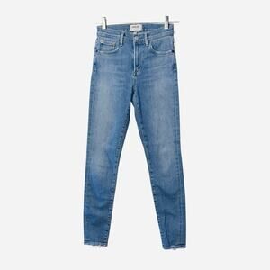 AGOLDE Sophie Skinny Jeans Womens 24 Distressed Mid Rise Stretch Lyocell